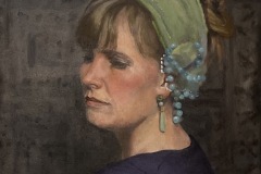 Jana Volkmer,  The Affair of the Necklace, oil 