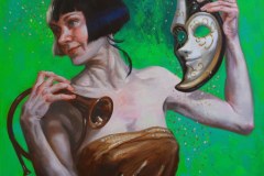 Judy Takács, Burden of Thalia, Reverie on the Righe, Oil